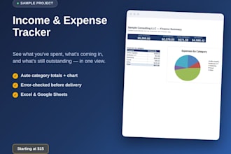 build an income and expense tracking spreadsheet in excel