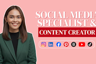 be your social media marketing specialist