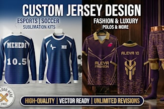 do design custom sports jersey uniform and sublimated