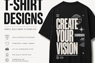 create custom streetwear t shirt and graphic t shirt design