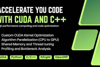 accelerate your code using cuda, c, cpp or python