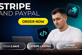 integrate stripe or paypal payments into your website or app