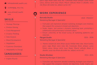 design a professional resume and cv template in canta