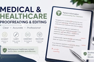 proofread and edit your medical and healthcare content