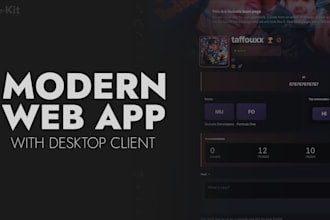 build a modern saas web app and desktop client