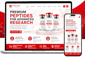 design ecommerce,woocommerce or research peptide website with payment processor