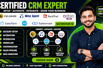 fieldwire wise agent boldtrail odoo crm salesflare xero salesmate automation