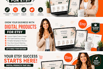 create professional etsy digital products and printables