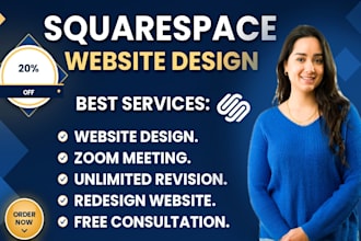 build squarespace website,design or redesign squarespace website development