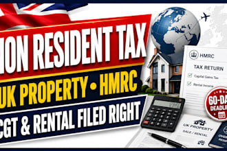 file UK non resident property tax return capital gains hmrc landlord
