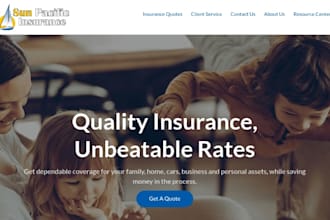 design squarespace tax consultant website wix business insurance broker website