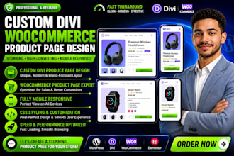 customize divi woocommerce product page, CSS styling and fix mobile responsive