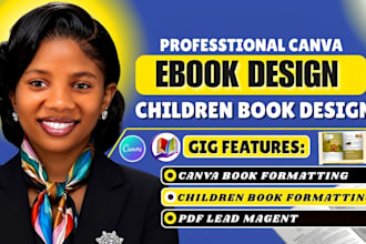 do canva ebook design children book illustration canva book design lead magnet