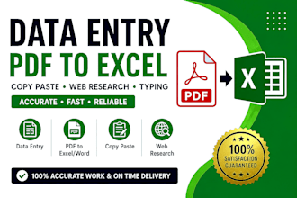do excel and word data entry