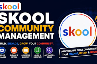 setup skool online community skool course creation skool community manage