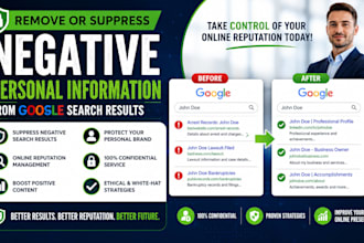 remove or suppress negative personal information from google search results