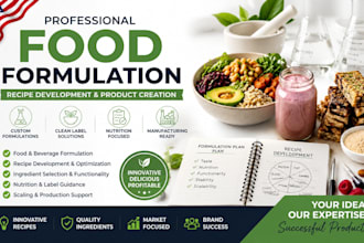 do food, beverage, supplement and recipe formulation