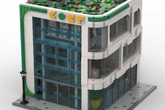 design custom 3d lego moc models, PDF building instructions and XML parts list