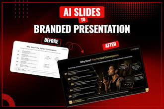 design ai presentation slides into a branded powerpoint pitch deck