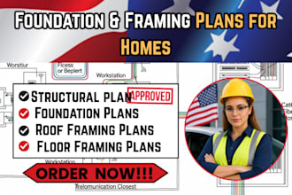 create foundation and framing plans for residential construction projects