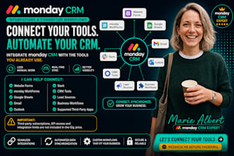 integrate monday CRM with forms and business tools