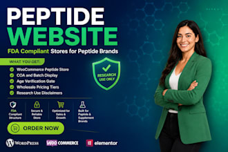 peptide website, woocommerce peptide, peptide website in shopify peptide website