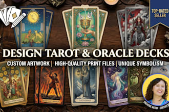 design tarot cards and oracle deck card designs