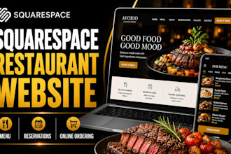 design a squarespace restaurant website with reservations and ordering