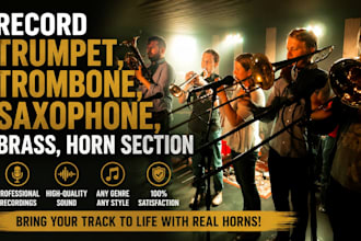 record trumpet, trombone, saxophone, brass, horn section