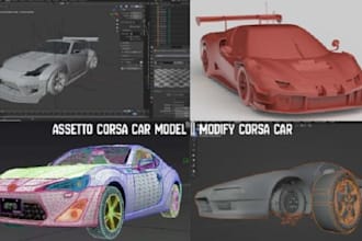 3d car model for iracing, assetto corsa, imu, corsa car mod, modify assetto car