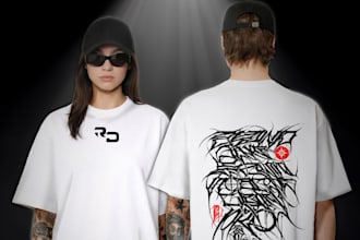 create a print for clothing, any printing or create a logo