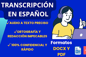 transcribe audio to text accurately in spanish