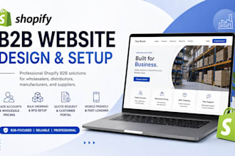 build b2b shopify store, ecommerce leads and wholesale website