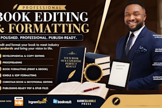 do book editing, book formatting, christain book, ebook marketing