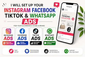 setup and manage meta tiktok ads for ecommerce brands