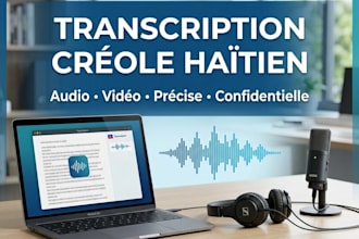 accurately transcribe haitian creole audio and video