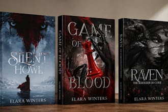 design romantasy cover, dark fantasy romance, gothic romance book cover for KDP