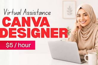 be your professional VA for canva graphic design