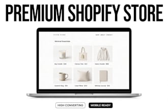build a professional shopify store for your business