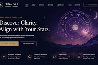 redesign squarespace astrology website holistic website reiki healing website