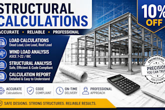 do structural calculation load calculation wind load analysis and report