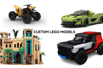 design custom lego moc cars houses vehicles with lego instructions and partlists