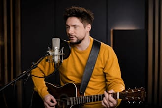 record pro male edm vocals for house music techno song