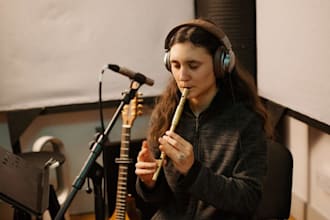record ocarina,tin whistle, recorder, ney, quena,bansuri, dizi or any flute