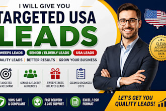 give sweeps leads, senior elderly leads, usa leads, leads