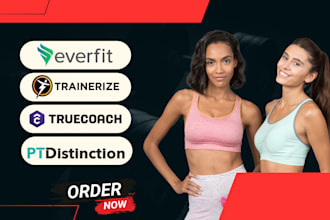 setup and transfer workouts programs to everfit trainerize true coach  kahunas