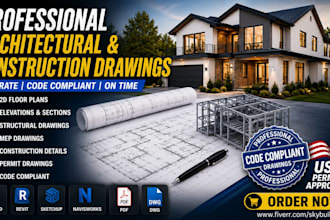 create professional architectural and construction drawings