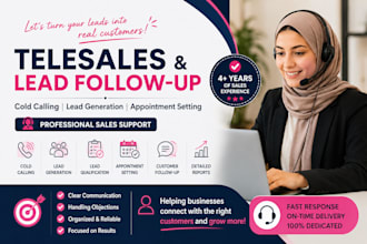 provide arabic telesales and lead follow up
