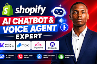 setup knock knock ai, tidio rep ai chatbot voice agent setup for shopify store