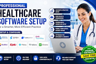 setup medical center spry carepatron ehryourway modmed epic pabau tebra drchrono